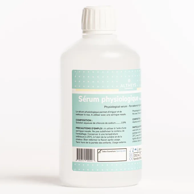 Sérum Physiologique NaCl 0,9% bouteille 500 ml / 1L Sérum Physiologique NaCl 0,9% bouteille 500 ml / 1L