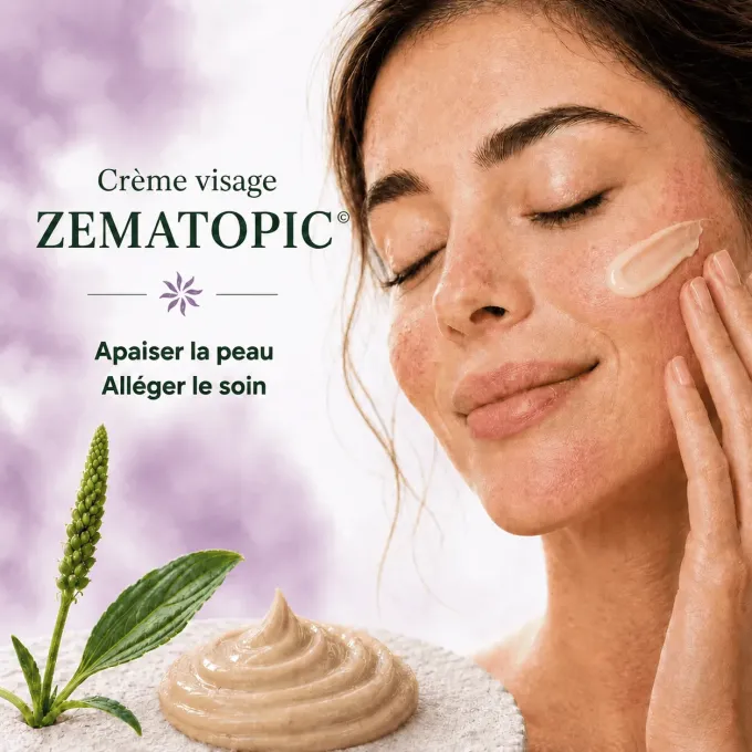 Soin apaisant pour le visage et les paupières en cas de rougeurs ou de sécheresse intense, sans cortisone.