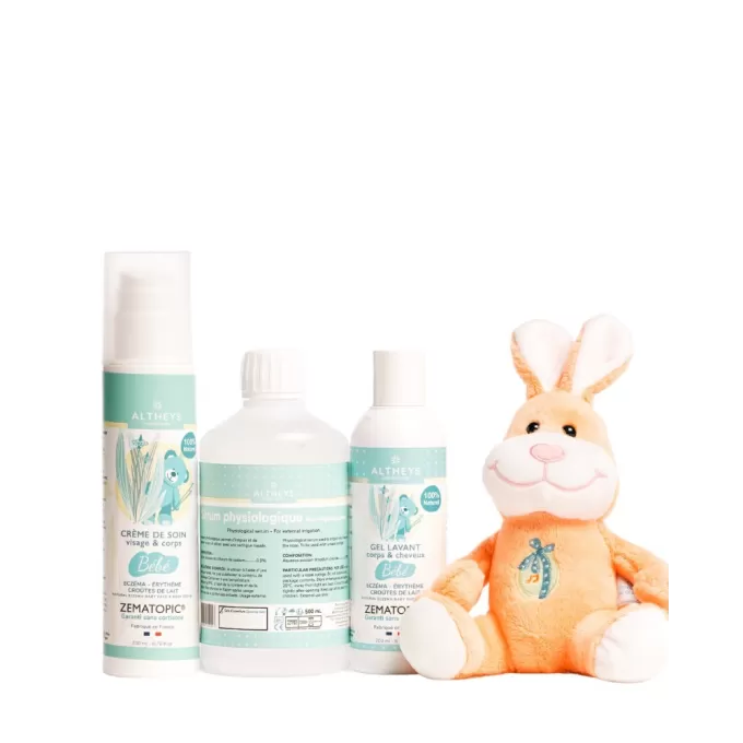 Coffret bébé SOS eczéma, psoriasis, croutes de lait, erythème et rougeurs - sans cortisone