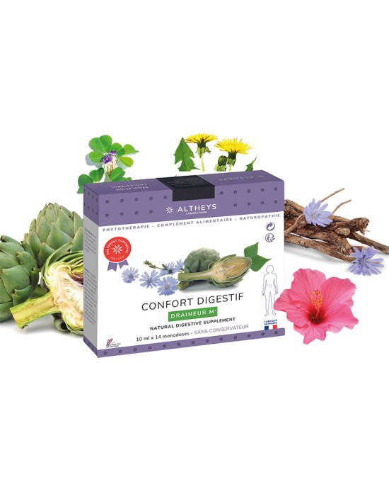 Détox intestin - drainage digestif pour ventre gonflé 100% naturel aux plantes